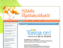 Tablet Screenshot of mikkelinvapaaseurakunta.fi